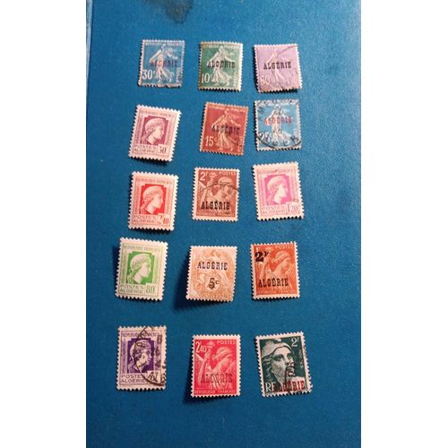 Timbres Algérie Française Lot De 15 Lot N3