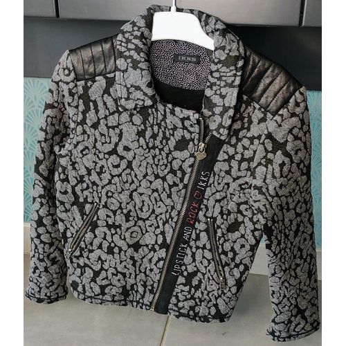 Veste Ikks Fille Noire & Grise - T6 Ans