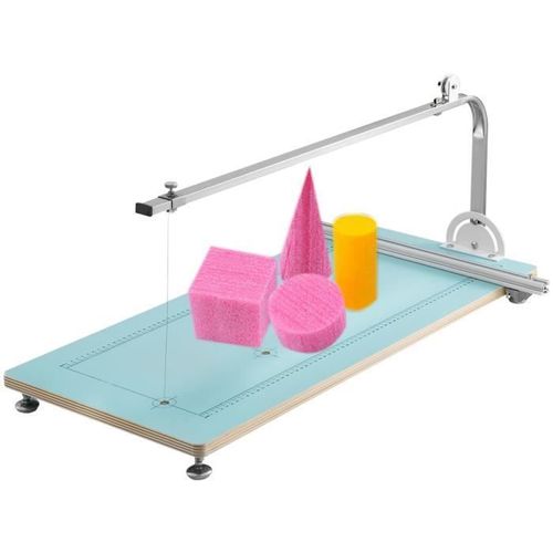 Coupe-mousse électrique - VEVOR - Machine de Découpe de Mousse Acier Inoxydable - Angle Ajustable