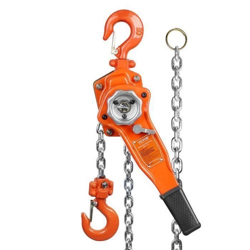 VEVOR Palan à Levier à Chaîne à Cliquet Manuel G80 Capacité Levage 0,75T 1,4m