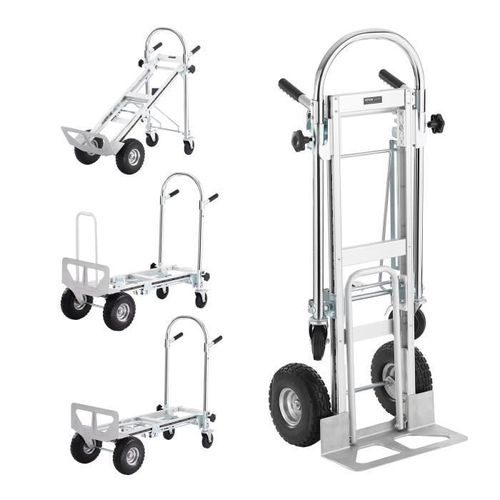 Diable Pliant - VEVOR - 4-en-1 Diable Chariot Capacité 454 kg Robuste