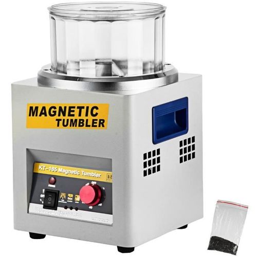 Polisseuse Bijoux Rotative - VEVOR - KT185 Tumbler MagnéTique 180mm Bijoux Polisseuse Super Finition Machine 220V