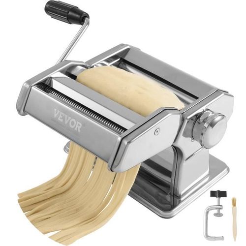 Machine à Pâtes - VEVOR - Machine à Pâtes Manuelle Fraîches Manuelle Acier Inox pour Couper Rouler Nouilles
