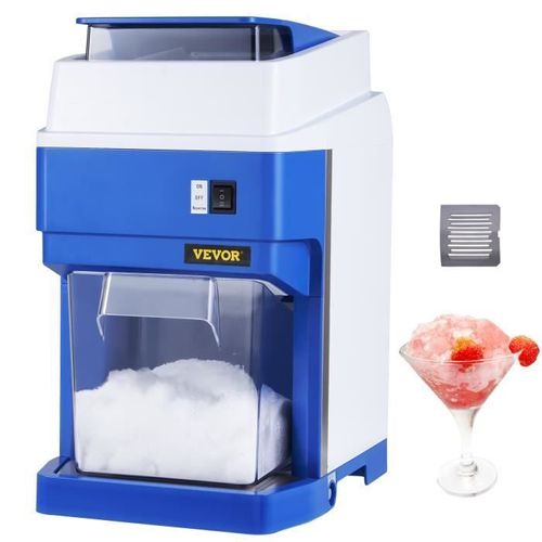 Broyeur à Glace - VEVOR - Machine à Glace Pilée Commerciale Broyeur à Glace Électrique 120kg-h 650W