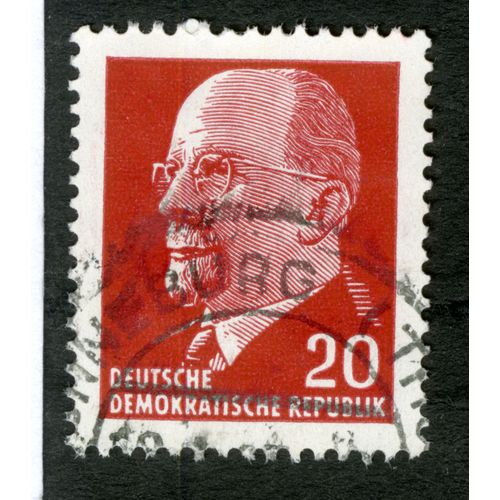 Timbre Oblitéré Deutsche Demokratische Republik, 20