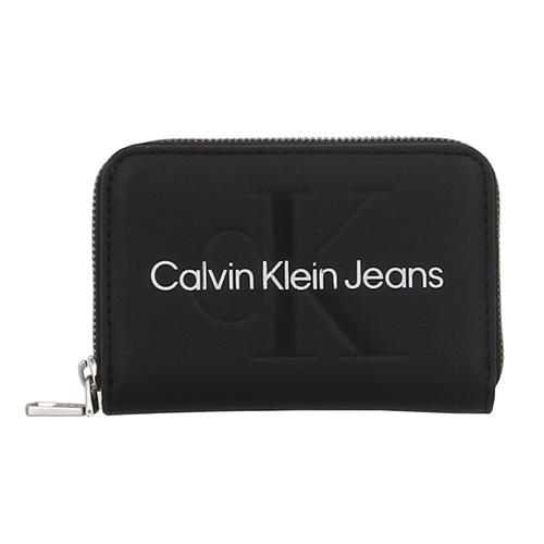 Porte monnaie Ck jeans Sculpted med zip aro Noir