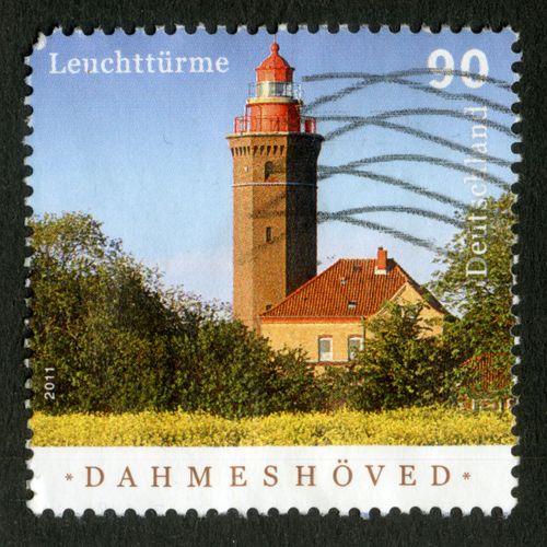 Timbre Oblitéré Deutschland, Dahmeshöved, Leuchttürme, 90