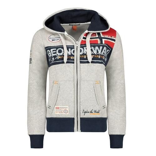 Sweat Gris À Zip Femme Geographical Norway Flyer