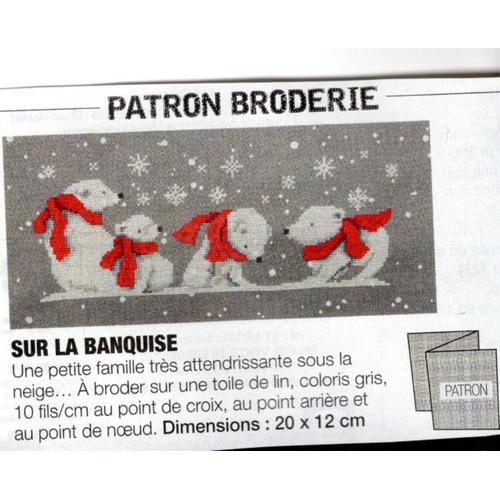 Patron Broderie Modes Et Travaux N° 1478 : Sur La Banquise