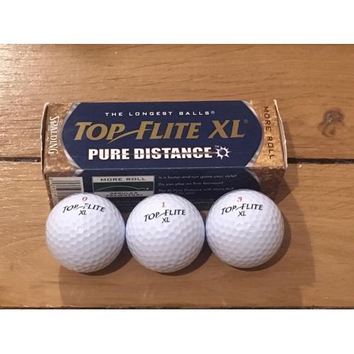 6 Balles De Golf Spalding Top Flite Xl Pure Distance
