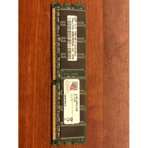 1 Barrettes mémoire SQP 2GB AP-G5D4 Samsung DDR PC3200