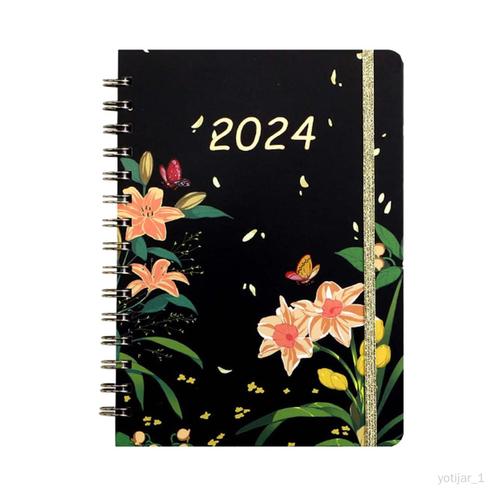 Planificateur Hebdomadaire A5, Carnet De Notes Du Nouvel An 2024, Pour Pluie De Fleurs