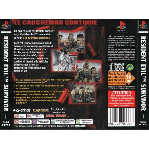 Resident Evil : Survivor Ps1