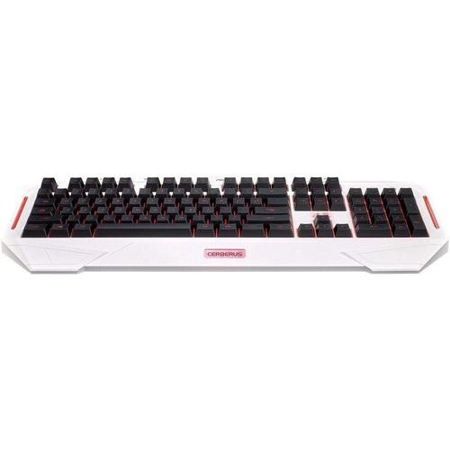 Asus Clavier Gaming Cerberus Arctic - Blanc, Port USB, Rétroéclairage multicolore, 12 touches de macro, FR