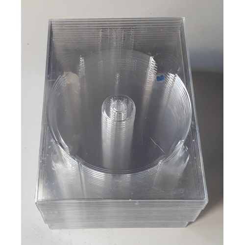 Lot de 5 Blocs Dvdigipack by Agimedia en plastique cristal transparent - permettant le rangement de 5 dvd chaque soit au total 25 dvd - empilables ou à utiliser 1 par 1