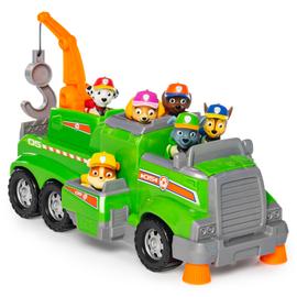 PAW Patrol, Camion de recyclage de Rocky avec figurine à collectionner