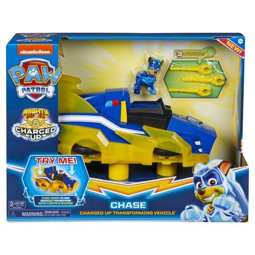 La Pat' Patrouille Vehicule Deluxe Chase Mighty Pups Charged Up Paw Patrol