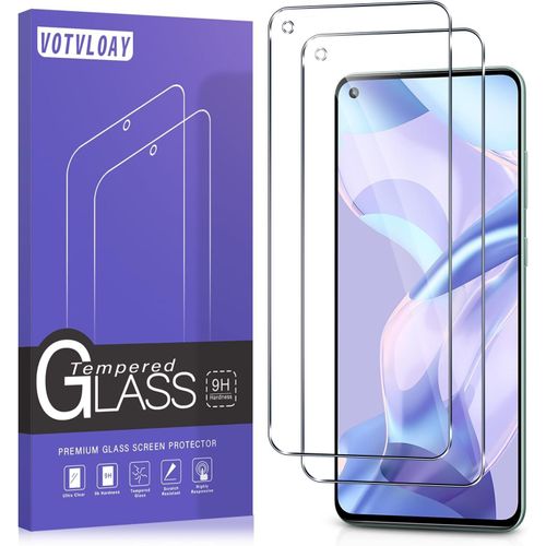 2 Pièces Verre Trempé Pour Xiaomi Mi 11 Lite 4/5g,Ultra Résistant Film Protection Écran, Hd Transparent, Sans Bulles, Dureté 9h Glass, Vitre Protecteur Pour Xiaomimi 11 Lite 4/5g 6.55"", Clear