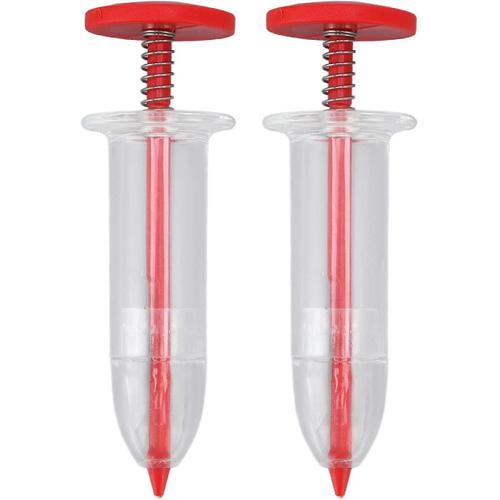 Distributeur de graines de jardin, mini outil de semoir portable pour semis horticole (2 pi¿¿ces, rouge)