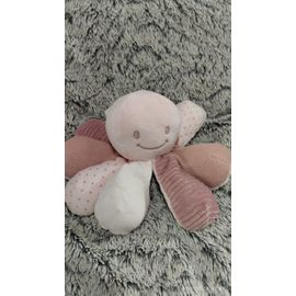 Doudou Pieuvre Poulpe Rose Pois Nattou