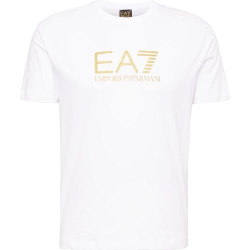 Ea7 Emporio Armani T-Shirt Or / Blanc