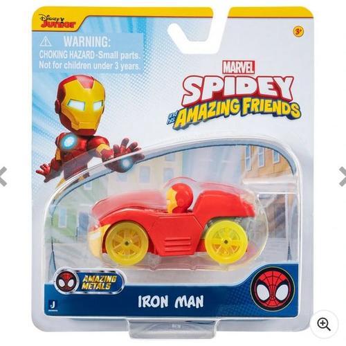 Marvel’S Spidey And His Amazing Friends Amazing Metals Ironman Diecast Vehicle