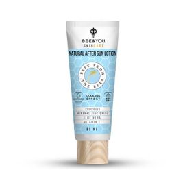 Bee&you Lotion Naturelle Après-Soleil Antioxydante - Avec Propolis + Oxyde De Zinc Minéral + Aloe Vera + Vitamine E - 80 Ml 