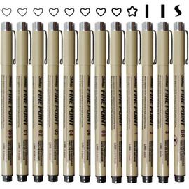 Stylos Fineliner aquarelle de précision pour l'esquisse d