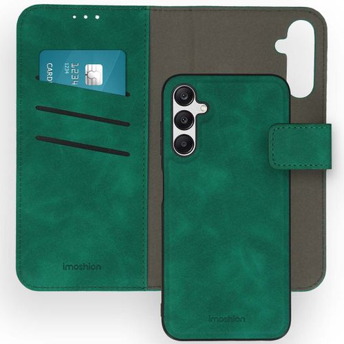 Imoshion Etui De Téléphone De Type Portefeuille De Luxe 2-En-1 Amovible Samsung Galaxy A25 Vert Foncé