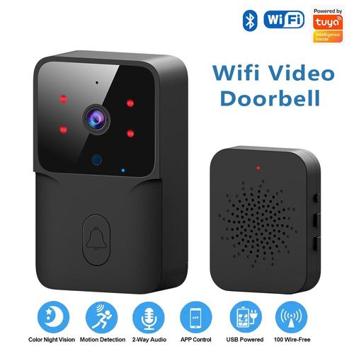 ML1T-B ONENUO WiFi Sonnette Maison Tuya WiFi Sans Fil Sonnette DC A...