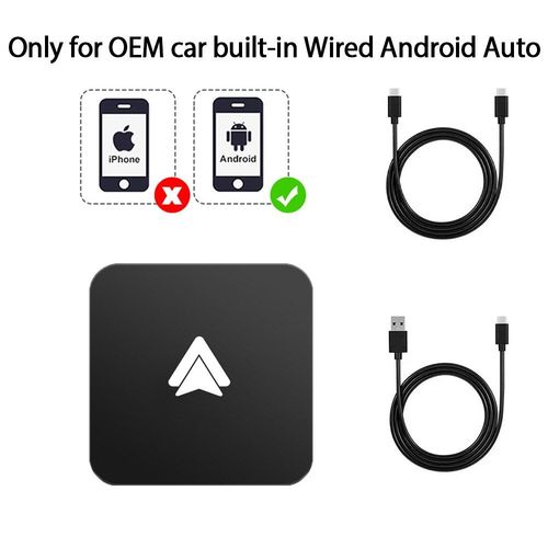 Android Auto Box Mini Carplay et boîte automatique Dongle filaire à sans fil, Audi, BMW, Mercedes, Toyota, Mazda, Nissan, Suzuki, Subaru, Kia, Ford, Opel, Skoda ""Nipseyteko""