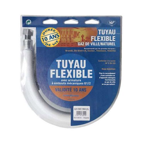 FLEXIBLE GAZ NATUREL 1.00m 10 Ans