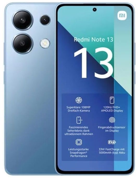 Xiaomi Redmi Note 13 4G 8 Go 256 Go Bleu clair