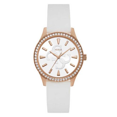Montre Guess Femme Bracelet Cuir Blanc Montre Femme Guess LADIES