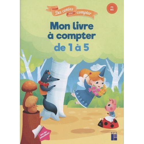 Mon Livre À Compter De 1 À 5 Ps-Ms Avec Des Autocollants