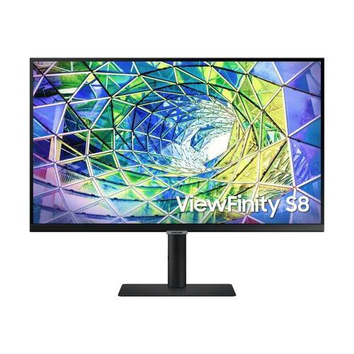 Samsung ViewFinity S8 S27A800UJP - S80UA Series - écran LED - 27" - 3840 x 2160 4K @ 60 Hz - IPS - 300 cd/m² - 1000:1 - HDR10 - 5 ms - HDMI, DisplayPort, USB-C - noir