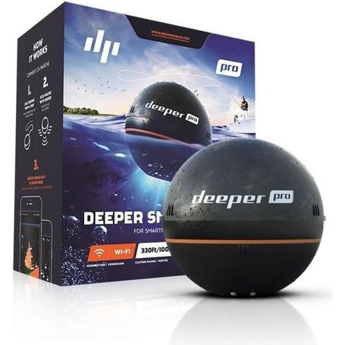 Deeper Smart Sonar PRO Wifi - Sondeur connecté détecteur de poissons portable - Pêche, Kayak, Float Tube
