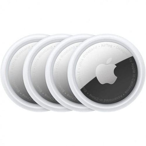 Apple Airtag (Pack De 4) Blanc - Tracker Bluetooth Balise Connectée Anti-Perte