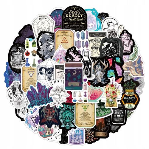 Autocollants Pour Carnet De Notes De Pharmacien Elixir, 200 Pi¿¿Ces,Aesthetic Couleurs Stickers, Imperm¿¿Able Vinyle Autocollant Pour Telephone Ordinateur Portable Macbook Scrapbooking