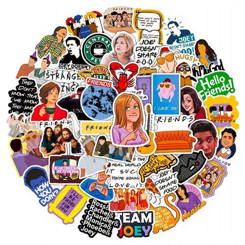 200?Pi¿¿Ces D'¿¿Mission T¿¿L¿¿Vis¿¿E D'amis Dr?Les,Aesthetic Couleurs Stickers, Imperm¿¿Able Vinyle Autocollant Pour Telephone Ordinateur Portable Macbook Scrapbooking