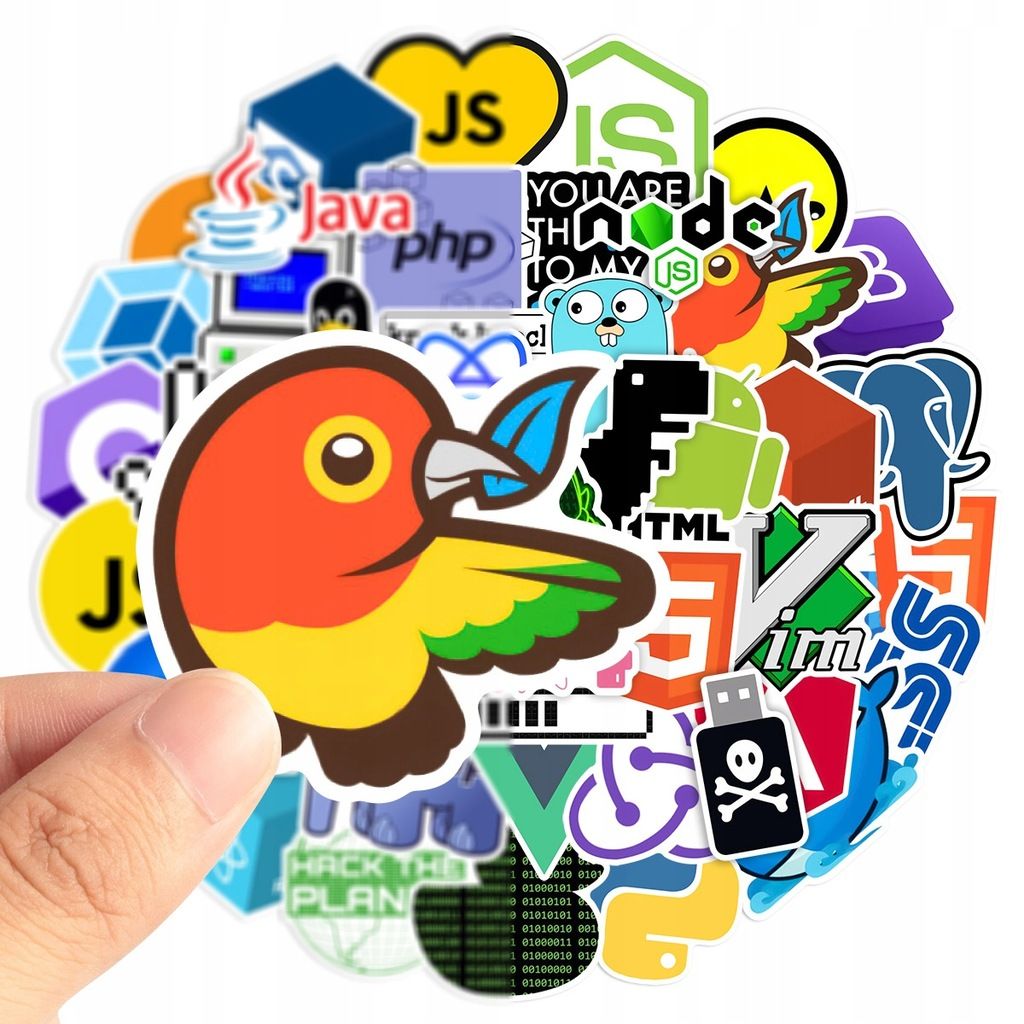 Autocollants Geek Pour Programmeur Java Internet, 200 PiCe...