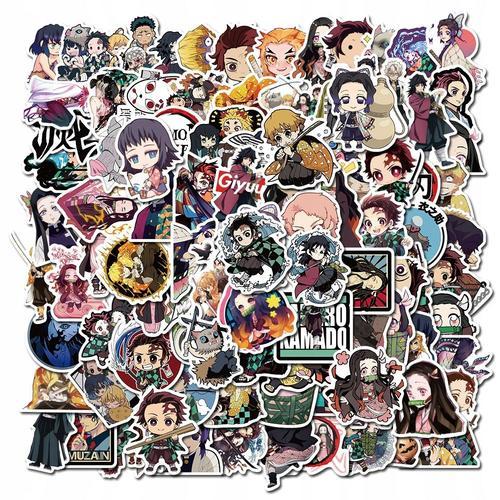 Autocollants De Grenouille De Dessin Anim¿¿ Japonais Demon Slayer, 200 Pi¿¿Ces,Aesthetic Couleurs Stickers, Imperm¿¿Able Vinyle Autocollant Pour Telephone Ordinateur Portable Macbook Scrapbooking