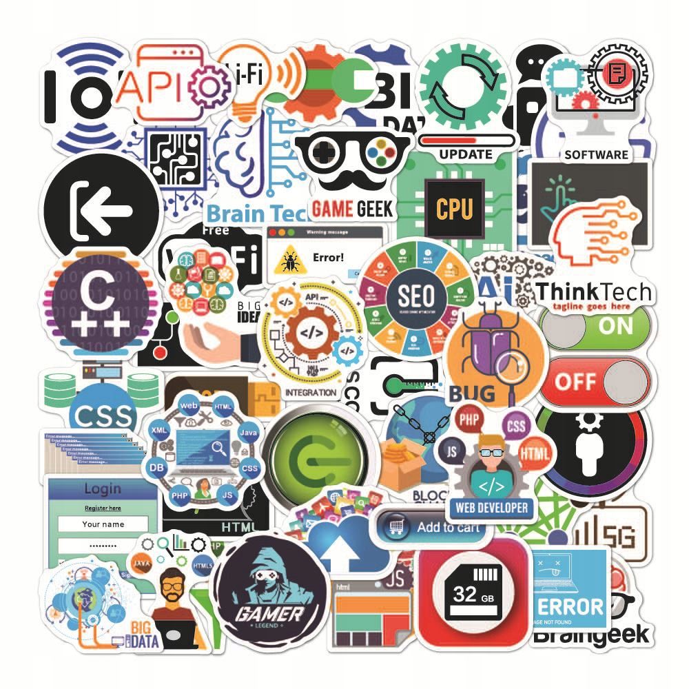 Programmeur Java Geek Internet Cool, 200 PiCes,Aesthetic C... - 2