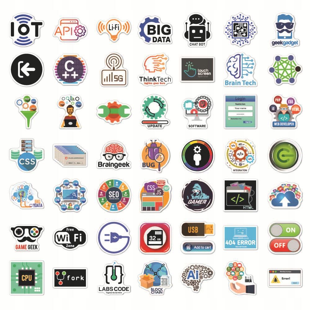 Programmeur Java Geek Internet Cool, 200 PiCes,Aesthetic C... - 5