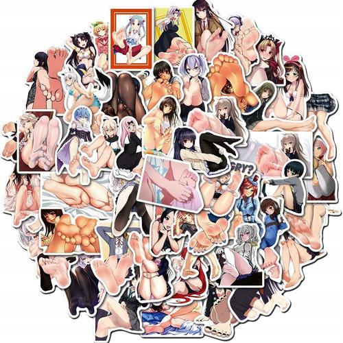 200 Pi¿¿Ces Anime Hentai Fille Sexy,Aesthetic Couleurs Stickers, Imperm¿¿Able Vinyle Autocollant Pour Telephone Ordinateur Portable Macbook Scrapbooking