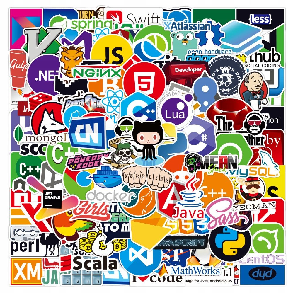 Autocollants De Programmation Java Geek Amusants, 200 PiCe...