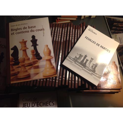 Cours De Jeu D'echecs Collection Complète Intégrale Rba Fédération Française D Échec Lot De 40 Tomes Livrets Et Dvd Methode Strategie Tactique Avec Feuilles De Parties Ffe