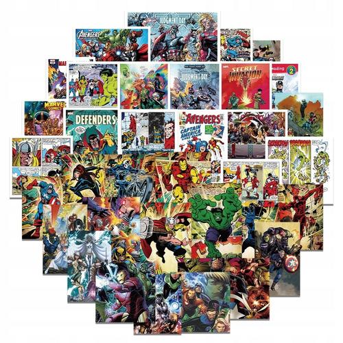 200 Autocollants Marvel Comics Avengers.,Aesthetic Couleurs Stickers, Imperm¿¿Able Vinyle Autocollant Pour Telephone Ordinateur Portable Macbook Scrapbooking