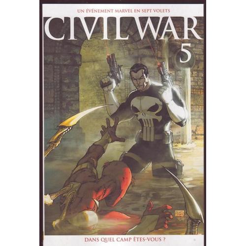 Civil War - Édition " Variant " - Tirage Limité À 5000 Exemplaires - Couverture : Michael Turner - Civil War  N° 5 : Édition Française !!