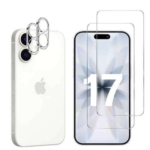 Verre Trempé Pour Iphone 17 Et Protection Caméra [Pack 2] Film Vitre Protection Phonillico©